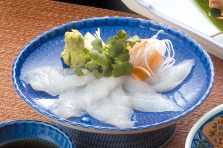 goosefish sashimi