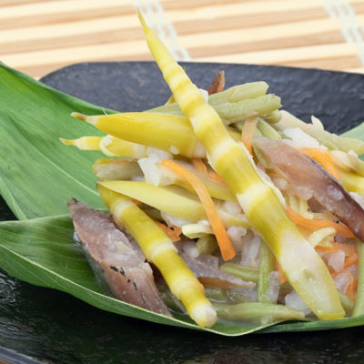 Hosotake (Thin bamboo shoots) Sushi