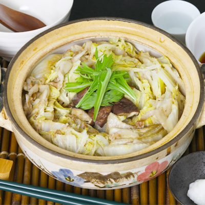 Mille-feuille Nabe of Chinese Cabbage and Pork