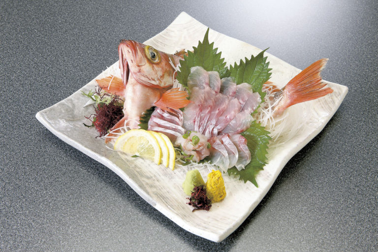 sashimi of usu-mebaru