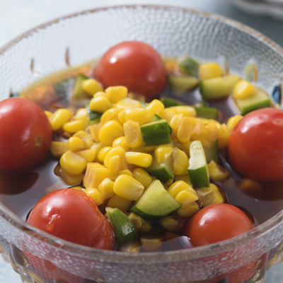 Refreshing Salad of Corn and Cucumber