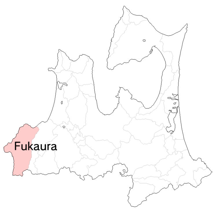 Aomori Fukaura-map